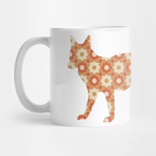 Fox Silhouette with Pattern Mug